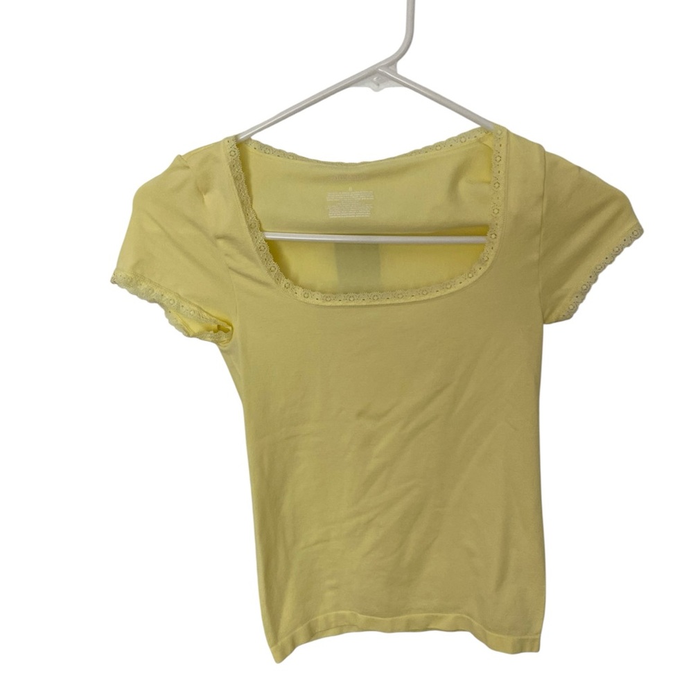 Wild Fable Yellow Crop Top size small NWT